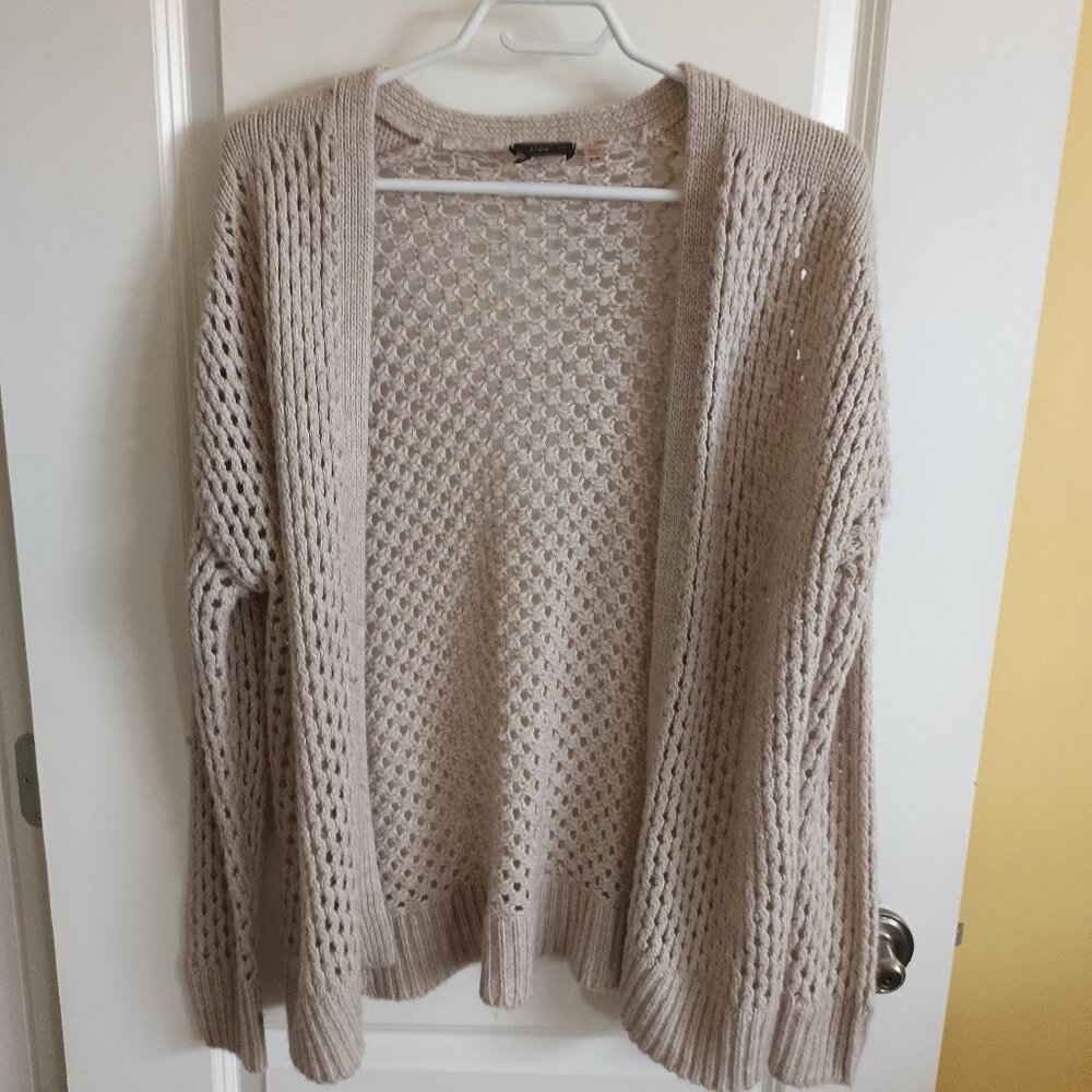 Women's Dex Open Knit Wool Blend Cardigan Size Medium